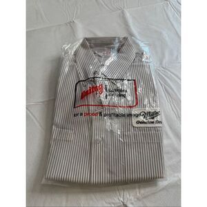 NOS Miller Genuine Draft Unitog Vintage Button Up Work Shirt Size 15-15 1/2 Reg